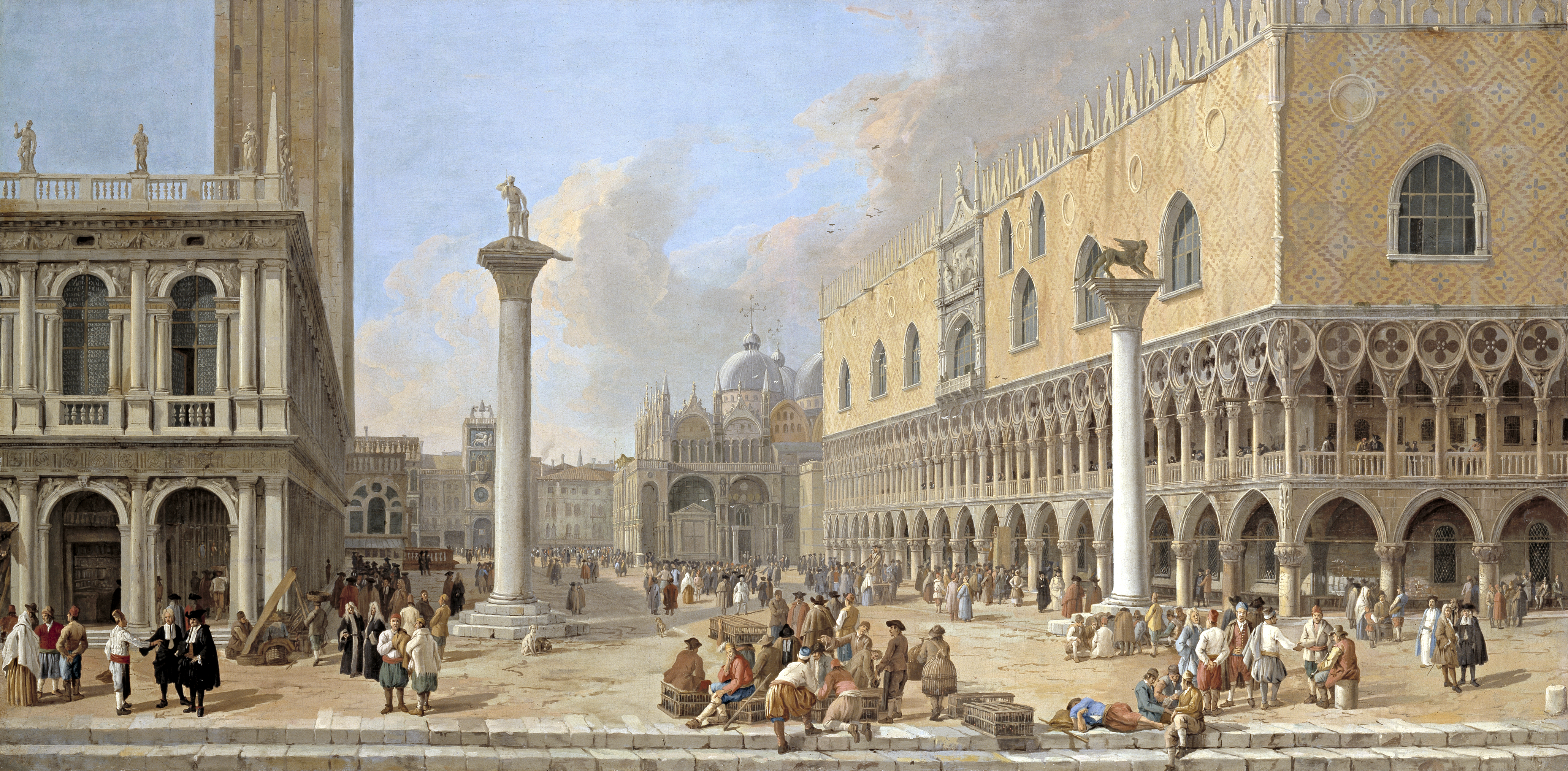 "The Piazzetta at Venice" by Luca Carlevarijs, ca. 1700-10
