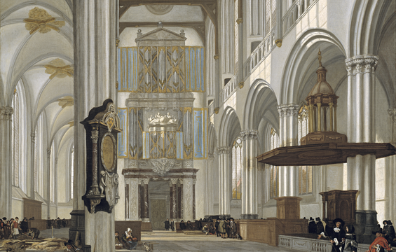 Work of the Week: Emanuel de Witte, Interior of The Nieuwe Kerk, Amsterdam, 1657