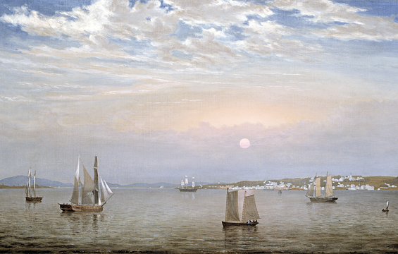 Work of the Week: Fitz Henry Lane, Castine Harbor and Town, 1851