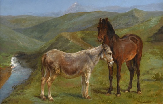 Work of the Week: Rosa Bonheur, A Pony and a Donkey, c. 1880