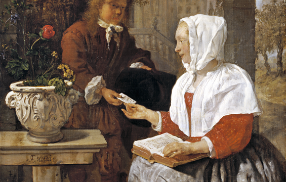 Work of the Week: Gabriel Metsu, A Girl Receiving a Letter, c. 1658