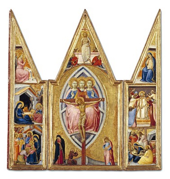Thumbnail of 'The Trinity and the Crucifixion, with Scenes from the Life of Christ'