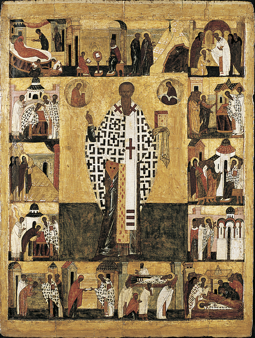 Full view of St. Basil with Scenes from His Life
