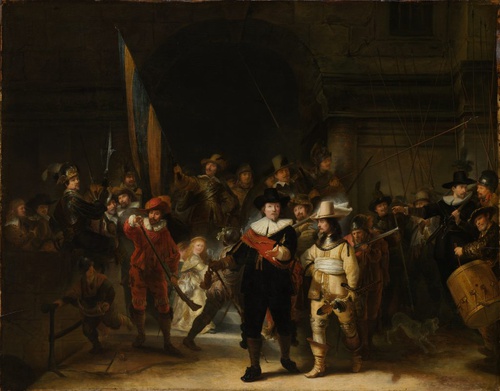 Image for Art in the Evening: "Why is Rembrandt's Night Watch Famous, and Why Should We Care?"